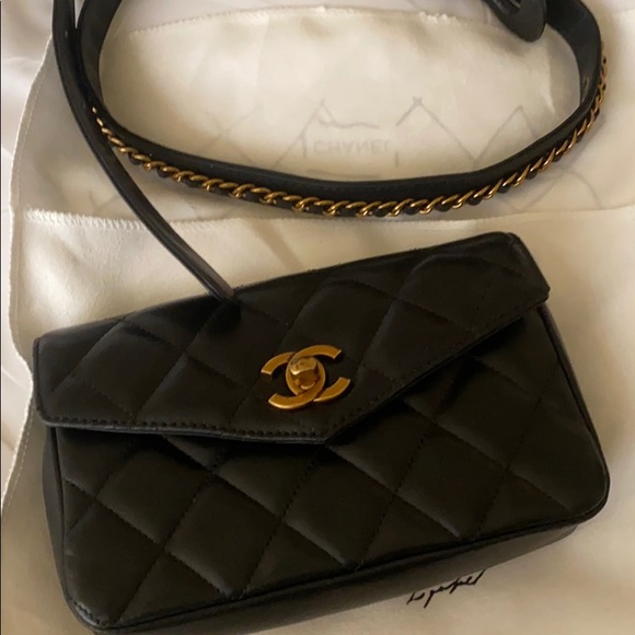 chain belted bum bag